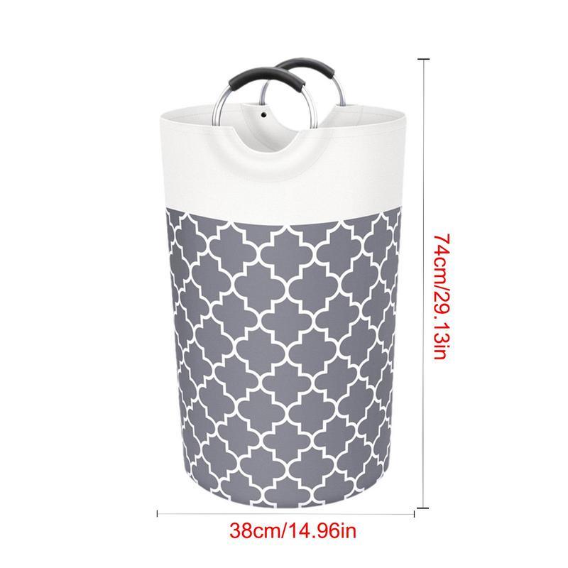 82L Laundry Basket Portable Foldable Home Laundry Storage Bag Cotton Hamper For Kids Toys Storage Dirty Clothes Basket Bag