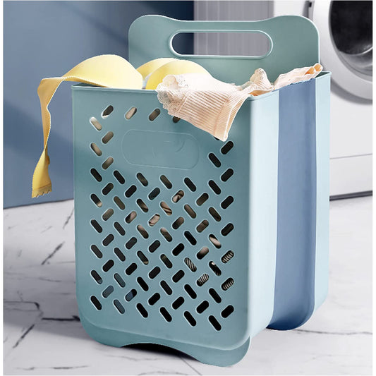 Collapsible Hanging Laundry Basket with Carry Handle