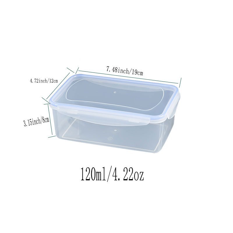 1/4pcs Multi-functional Airtight Plastic Storage Box; Refrigerator Storage Bowl; Microwave Heating Lunch Box; Food Storage Box; Airtight Box