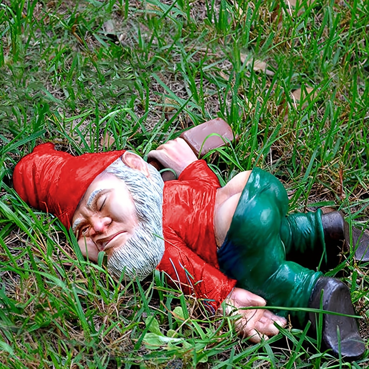 1pc Drunken Garden Gnome Statue; 5.91inch Resin Garden Gnome Crafts; Garden Decoration; Creative Garden Statue Decor; Weatherproof Funny Garden Gnome Ornament For Outdoor Indoor