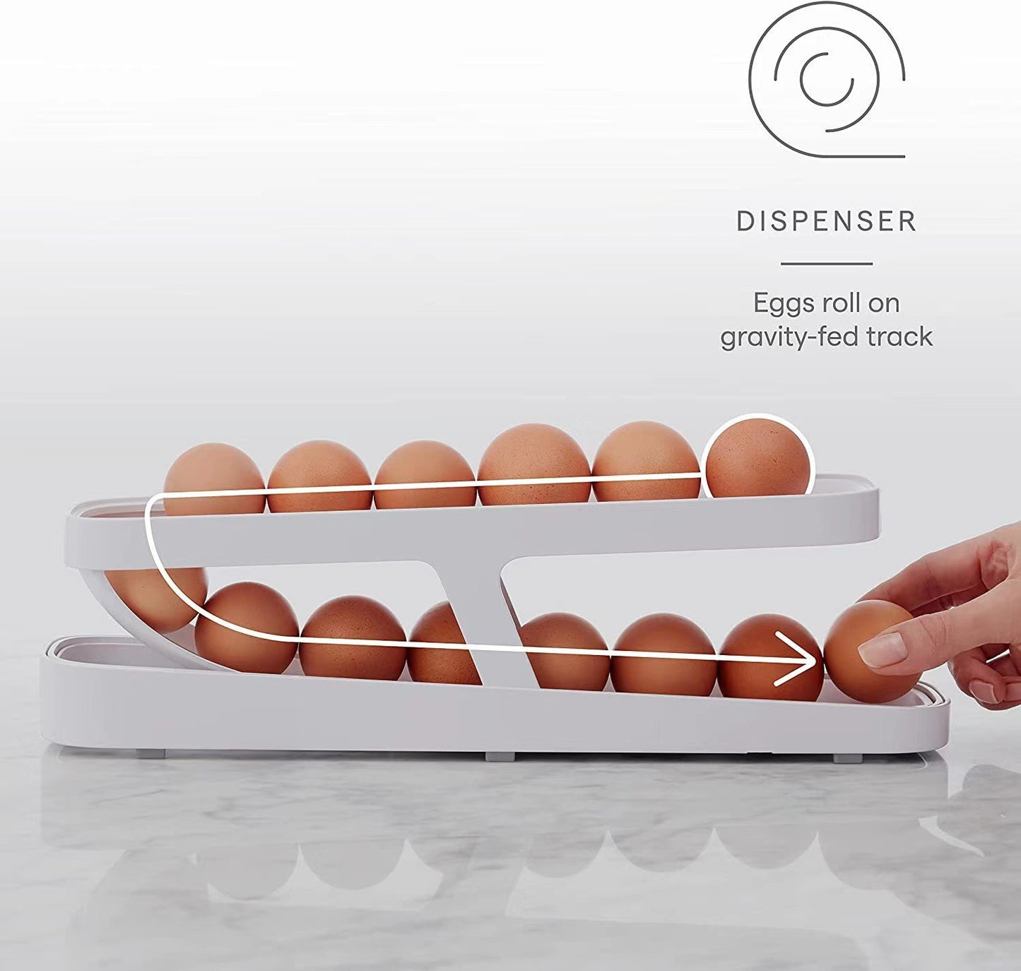 Refrigerator Egg Dispenser Home Kitchen Egg Organizer