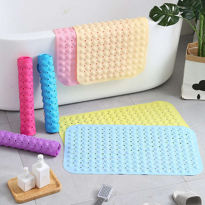 Bath Tub Shower Mat Non-Slip and Extra Large, Bathtub Mat with Suction Cups, Machine Washable Bathroom Mats with Drain Holes