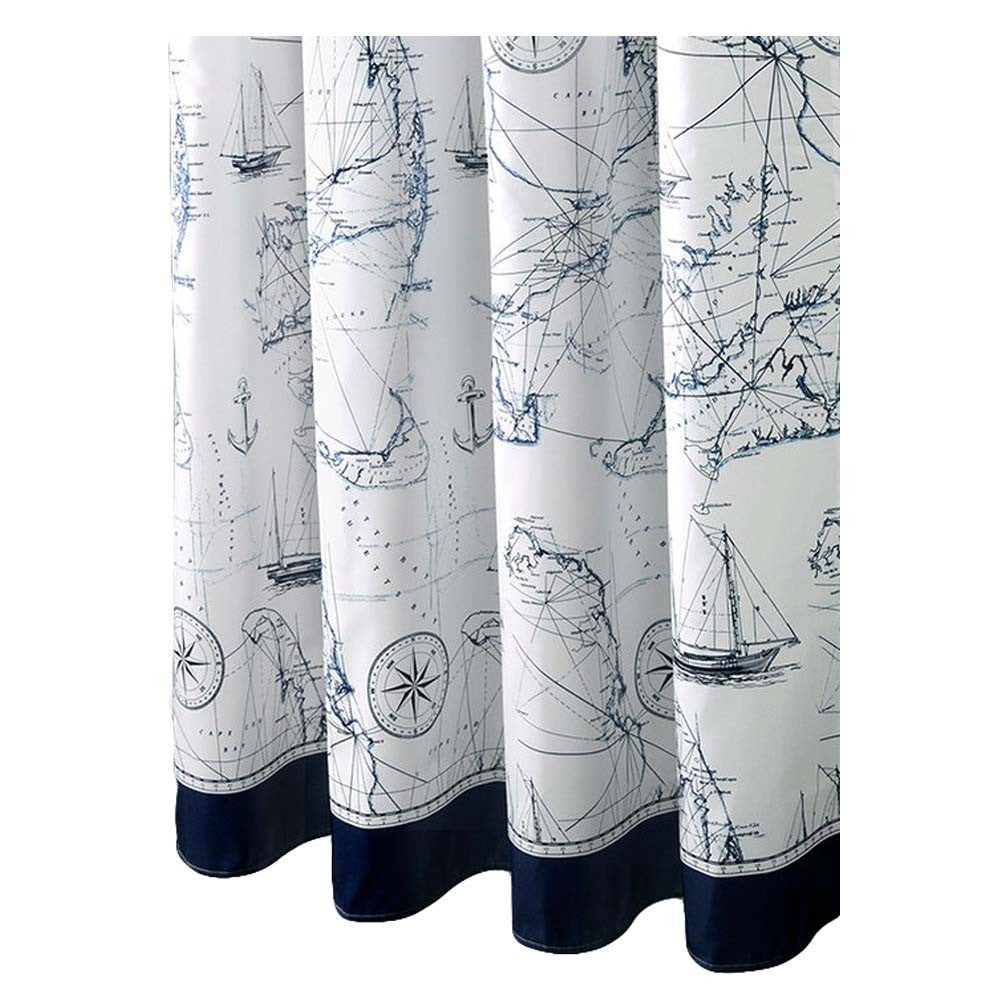 Waterproof Fashion Design Shower Curtain Blue Shower Curtains, 180x180 cm