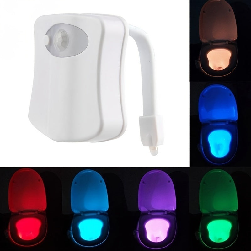 1pc Toilet Backlight Motion Sensor Toilet Seat Lights Smart LED Night Light For Bathroom