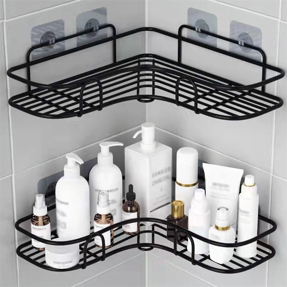 1Pc Triangle Wall Mounted Shower Caddy Rack for Bathroom and Kitchen