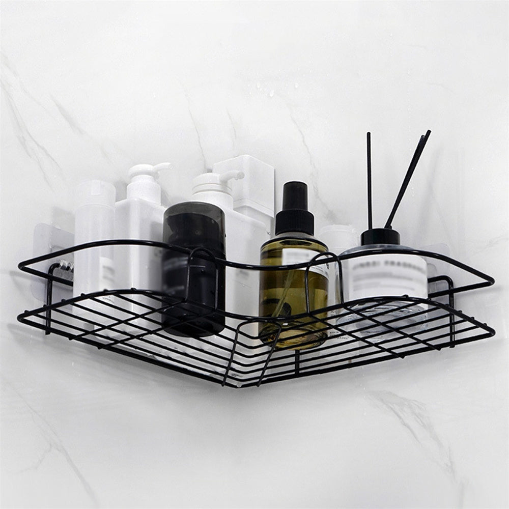 1Pc Triangle Wall Mounted Shower Caddy Rack for Bathroom and Kitchen