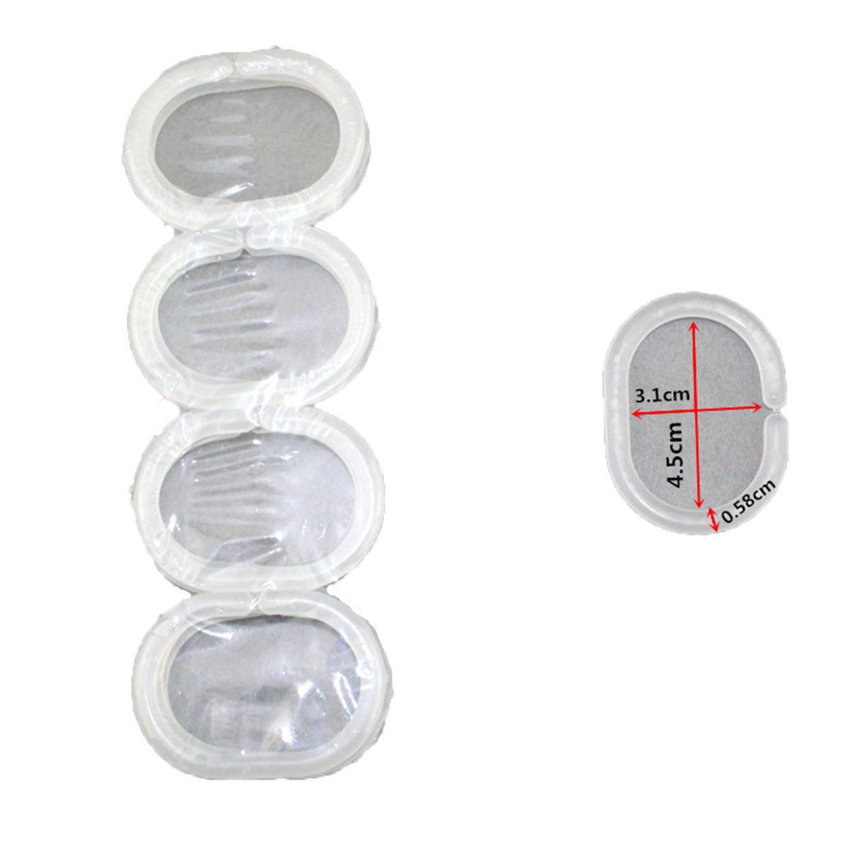 10-12 PCS C-type Plastic Shower Curtain Ring Hooks