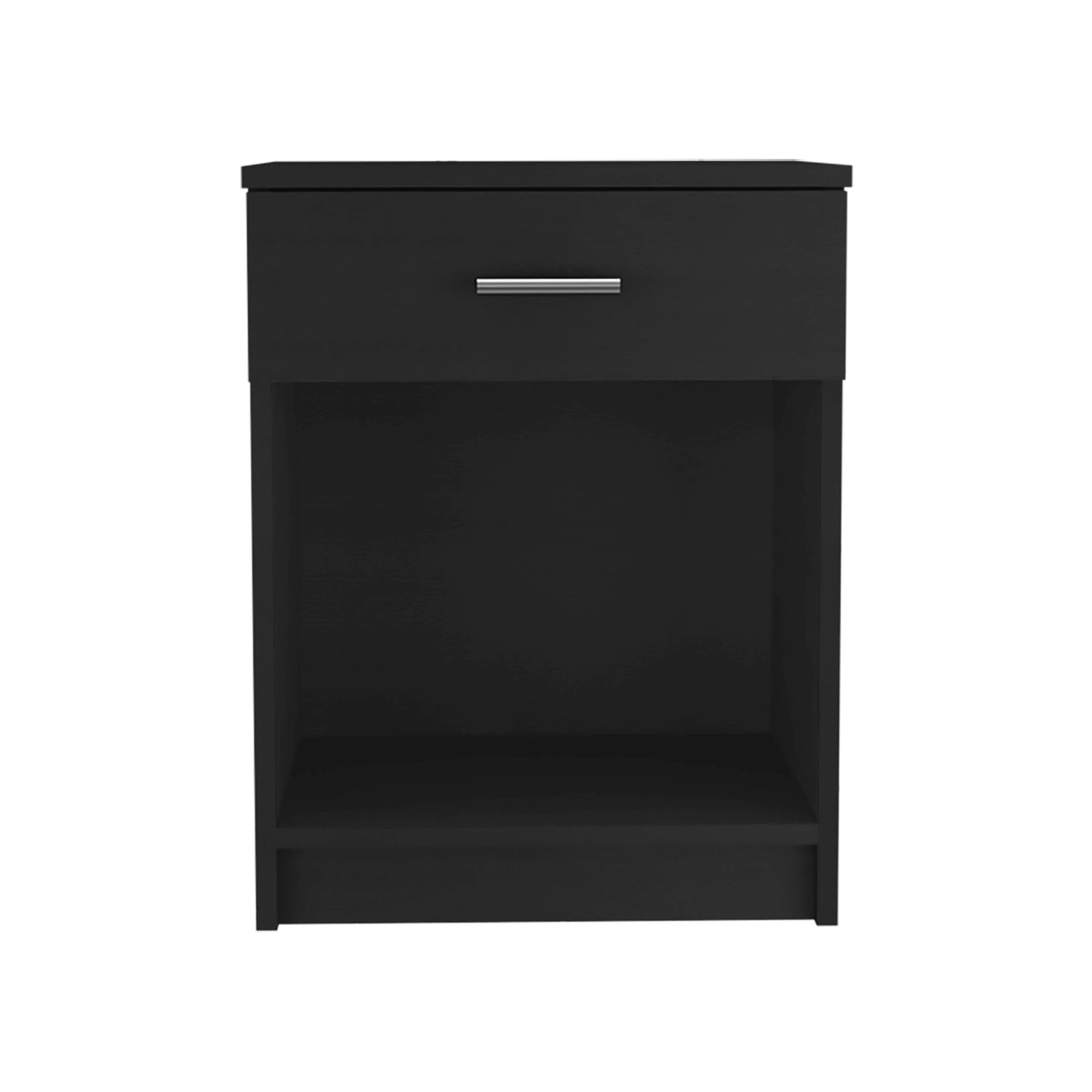 Merimac 1-Drawer 1-Shelf Nightstand Black Wengue