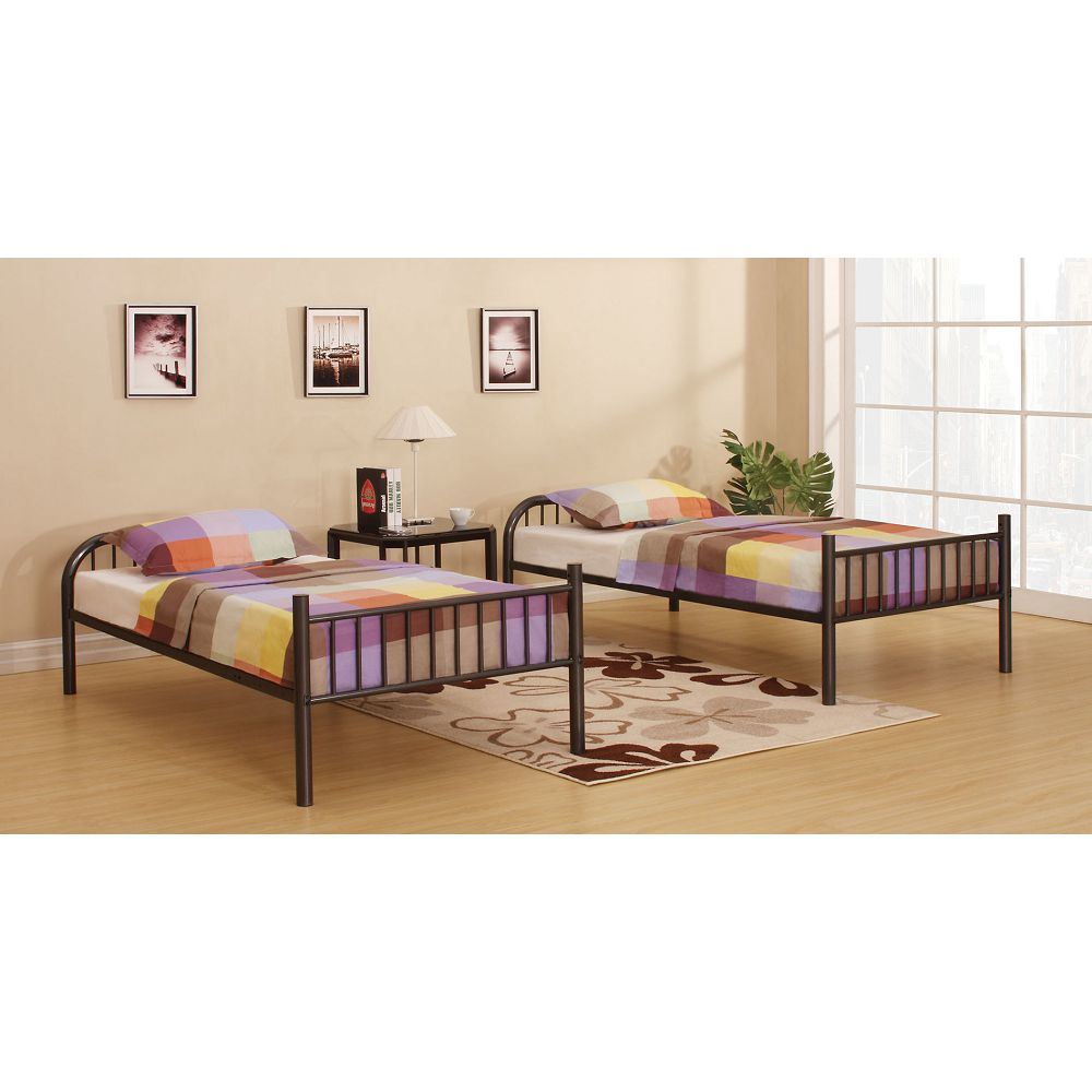 ACME Bristol Bunk Bed (Twin/Twin) in Gunmetal 37535