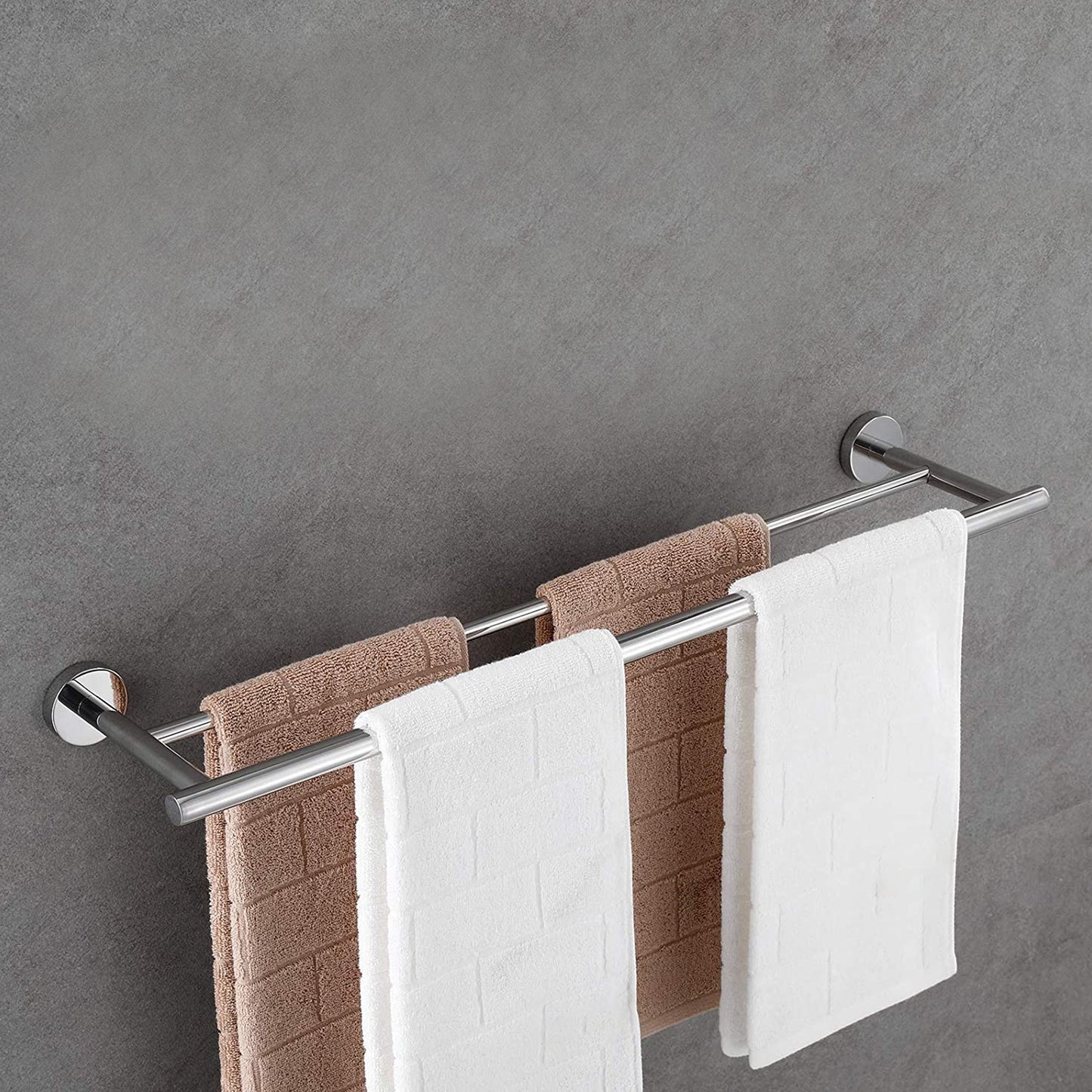 5 Piece Bathroom Towel Rack Set Wall Mount