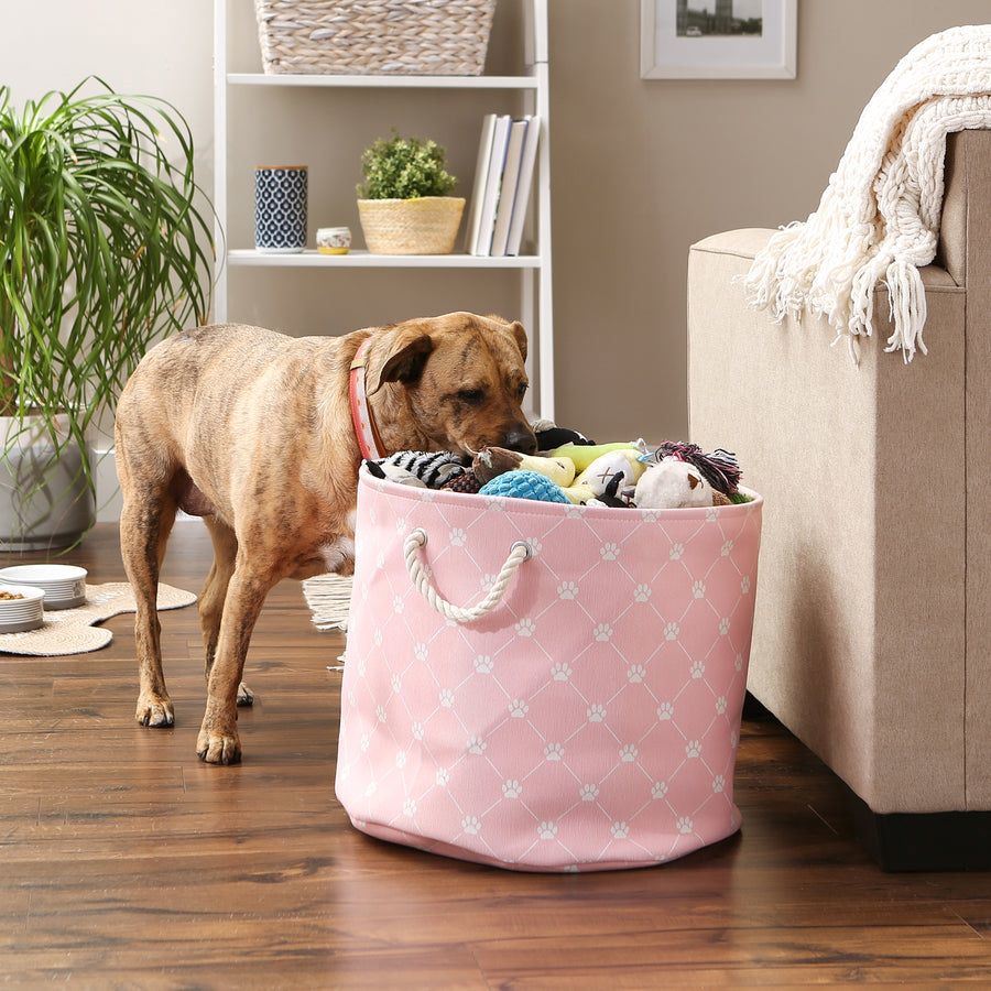 Multipurpose Pet Storage Bin Round Large with Printing