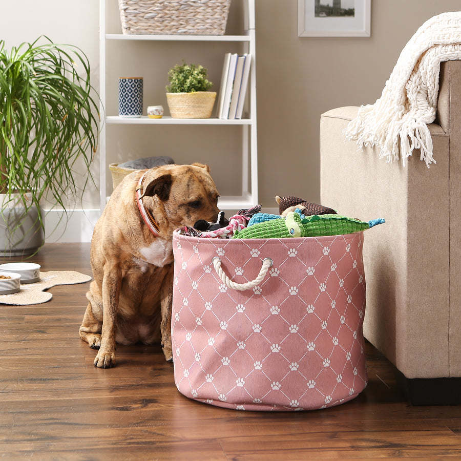 Multipurpose Pet Storage Bin Round Large with Printing