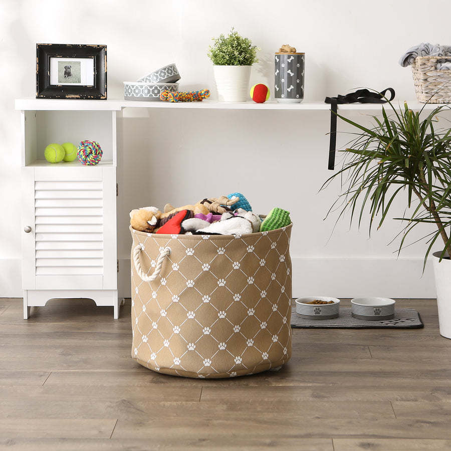 Multipurpose Pet Storage Bin Round Large with Printing