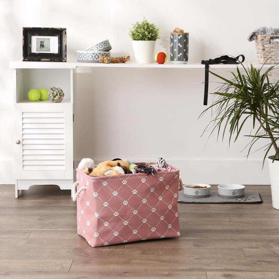 Multipurpose Pet Storage Bin Rectangle Medium with Printing