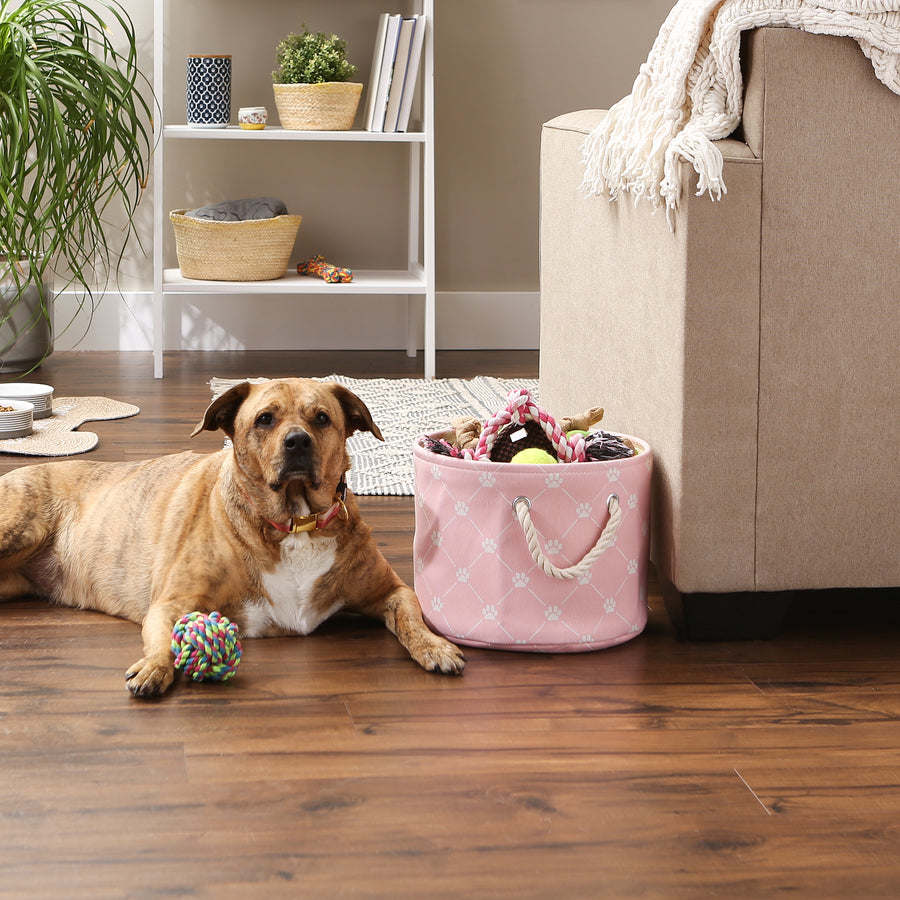 Multipurpose Pet Storage Bin Round Small with Printing