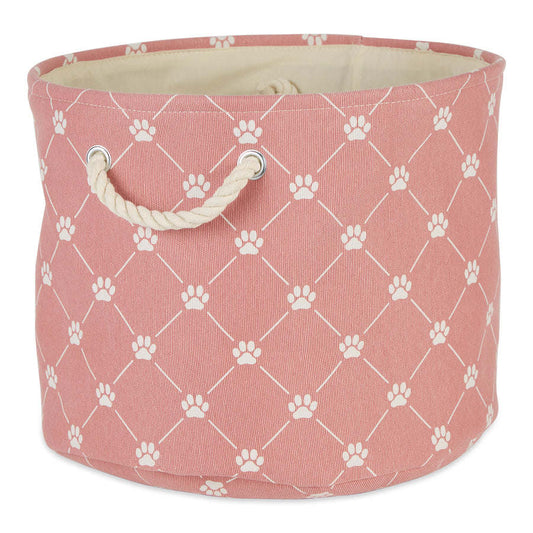 Multipurpose Pet Storage Bin Round Medium with Printing