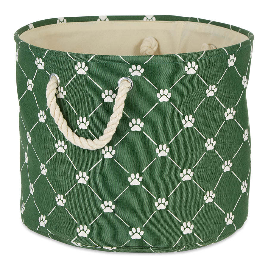 Multipurpose Pet Storage Bin Round Medium with Printing