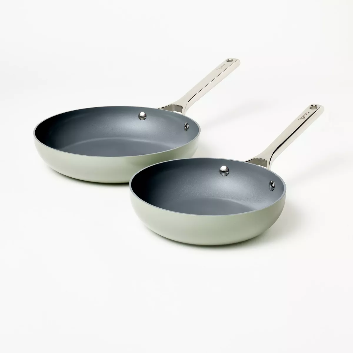 2pk (8" & 10") Aluminum Nonstick Frypan Set