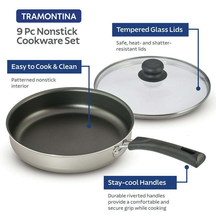 9-Piece Non-Stick Cookware Set