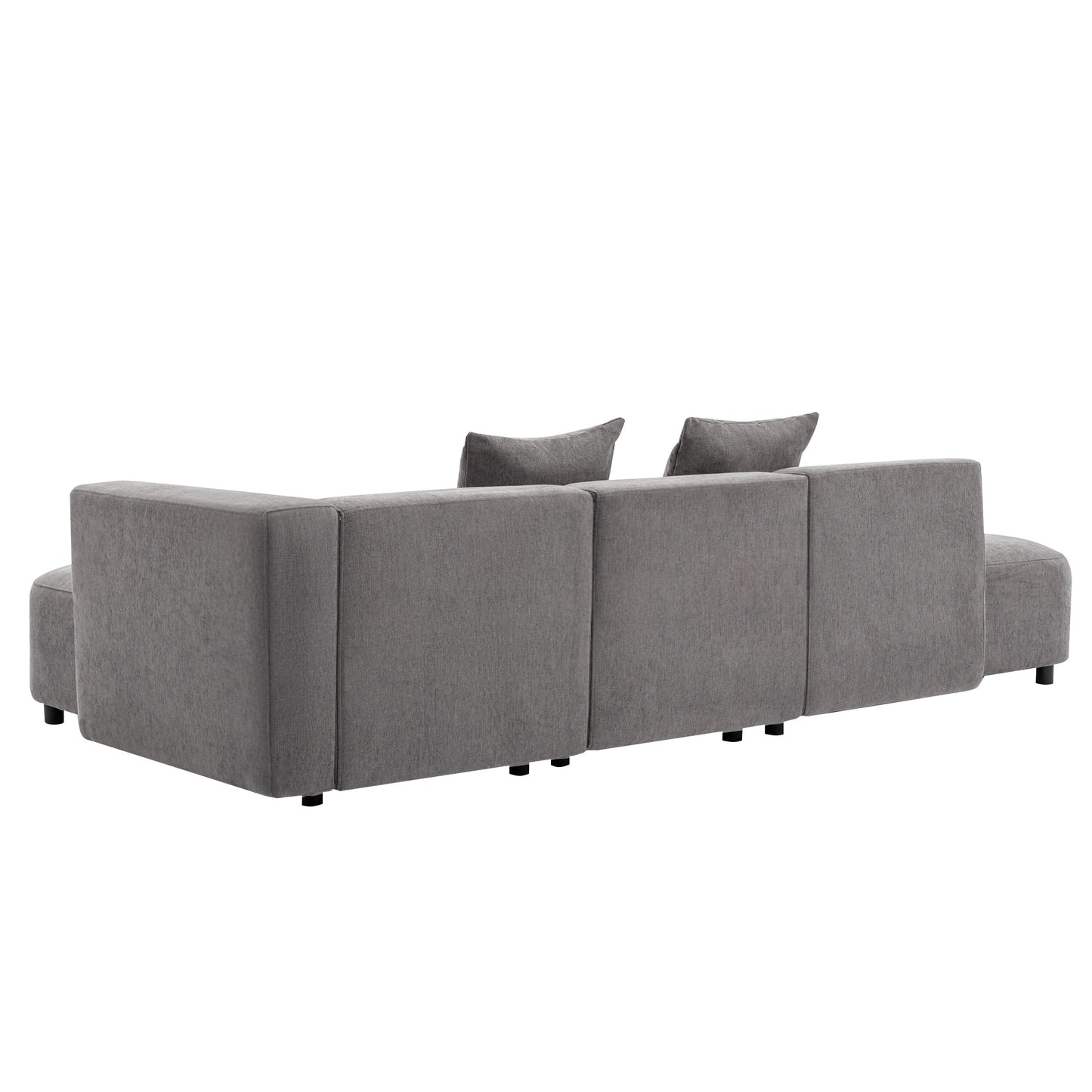 L-Shaped Sectional Luxury Modern Style Living Room Upholstery Sofa