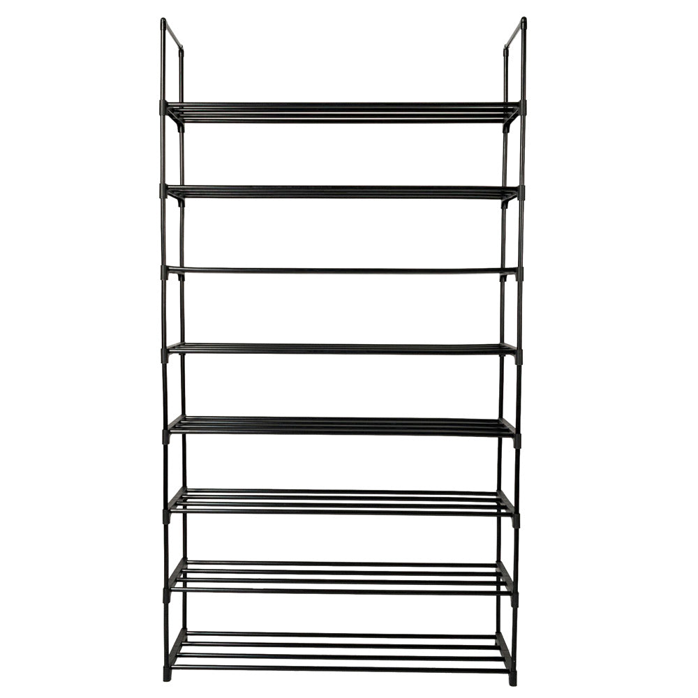 2 Set 4 Tiers Shoe Rack Shoe Tower Shelf Storage Organizer For Bedroom, Entryway, Hallway, and Closet Gray Color