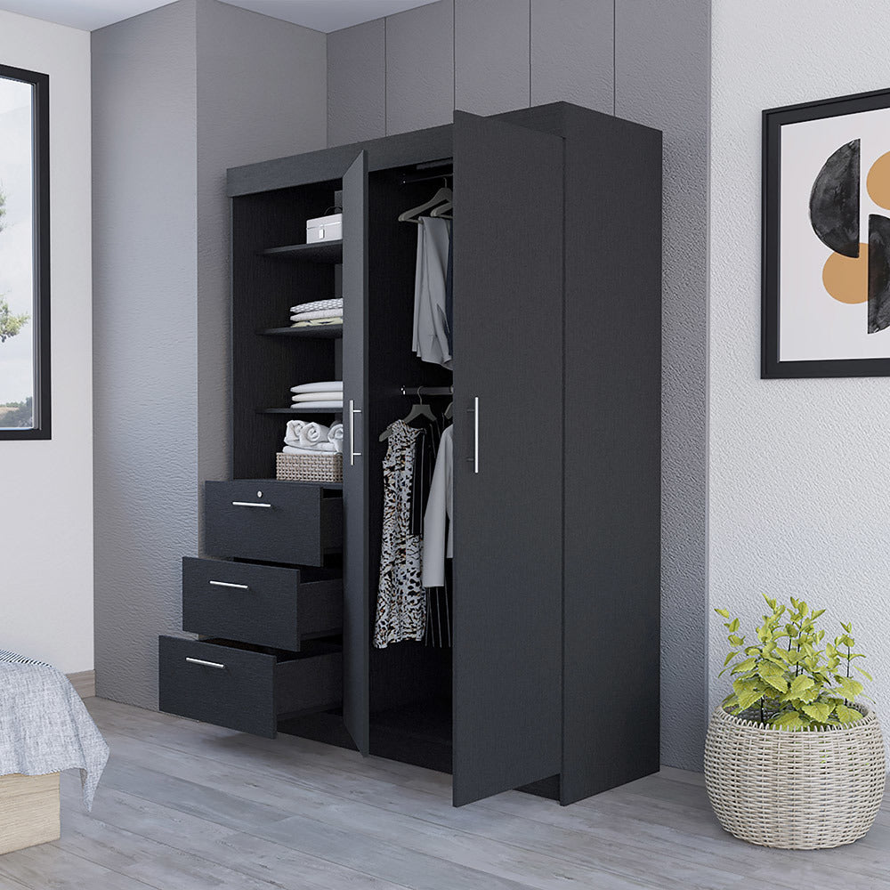 Armoire Rumanu, Bedroom, Black