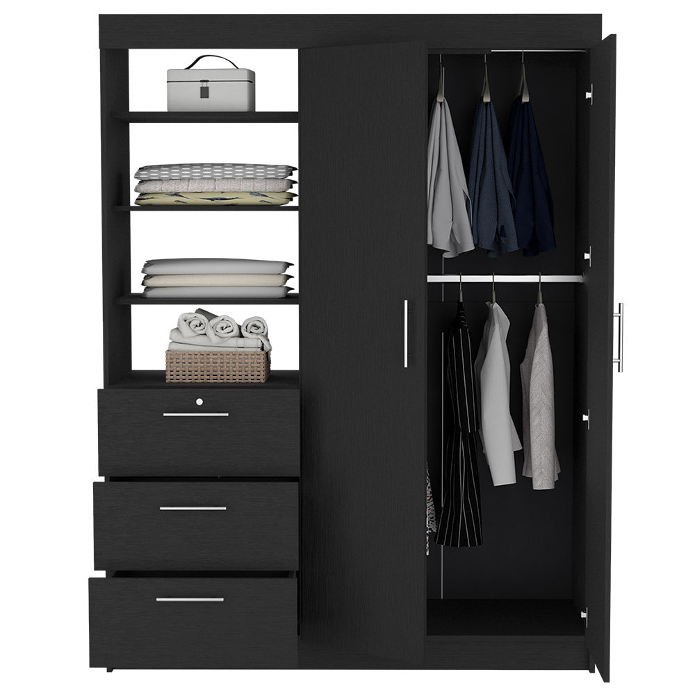 Armoire Rumanu, Bedroom, Black