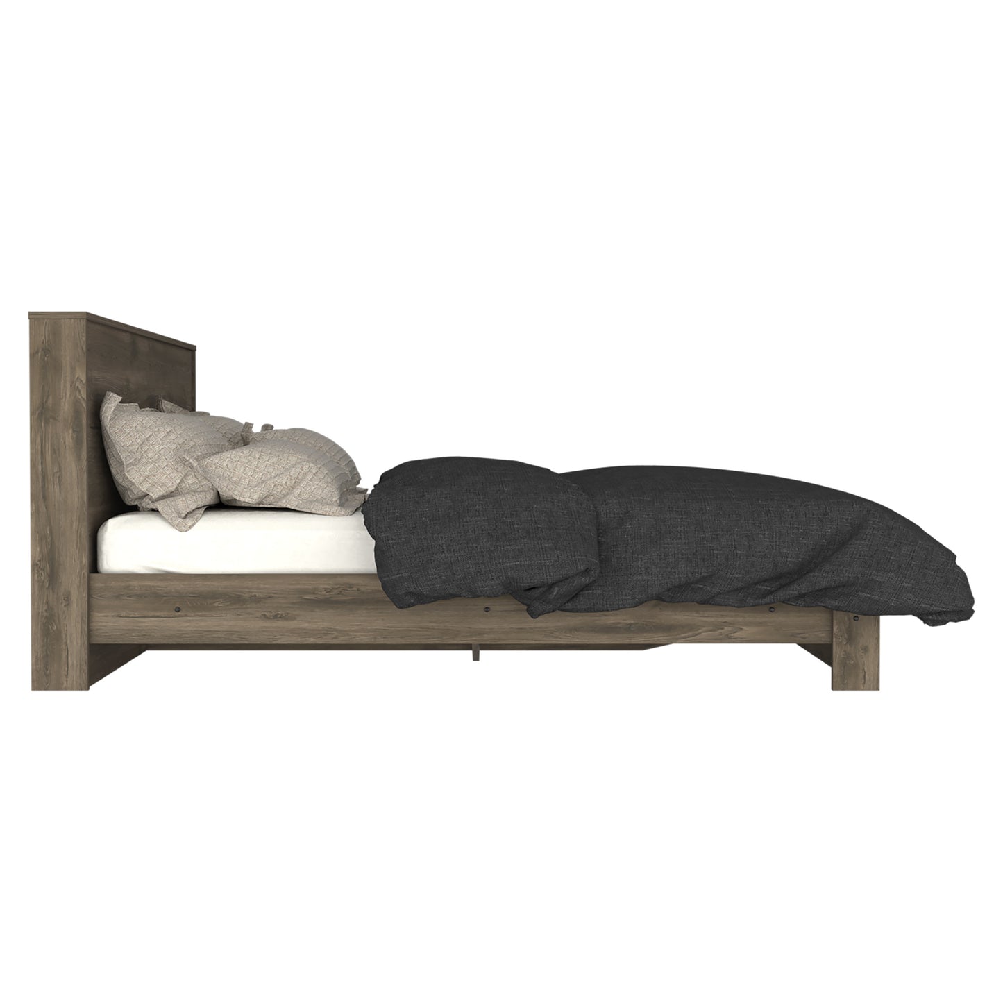 Full Size Bed Base Forum, Bedroom, Dark Brown