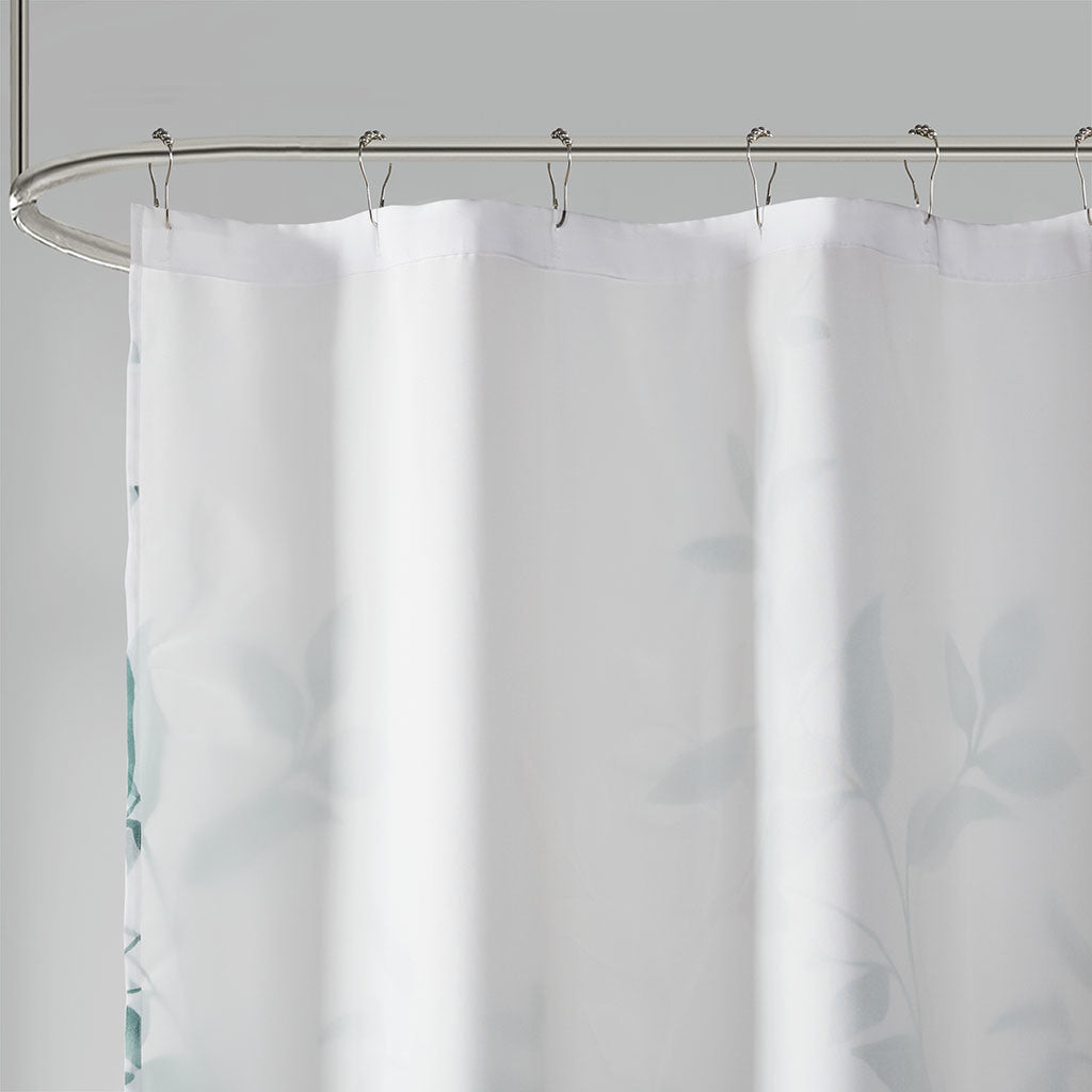 Burnout Printed Shower Curtain