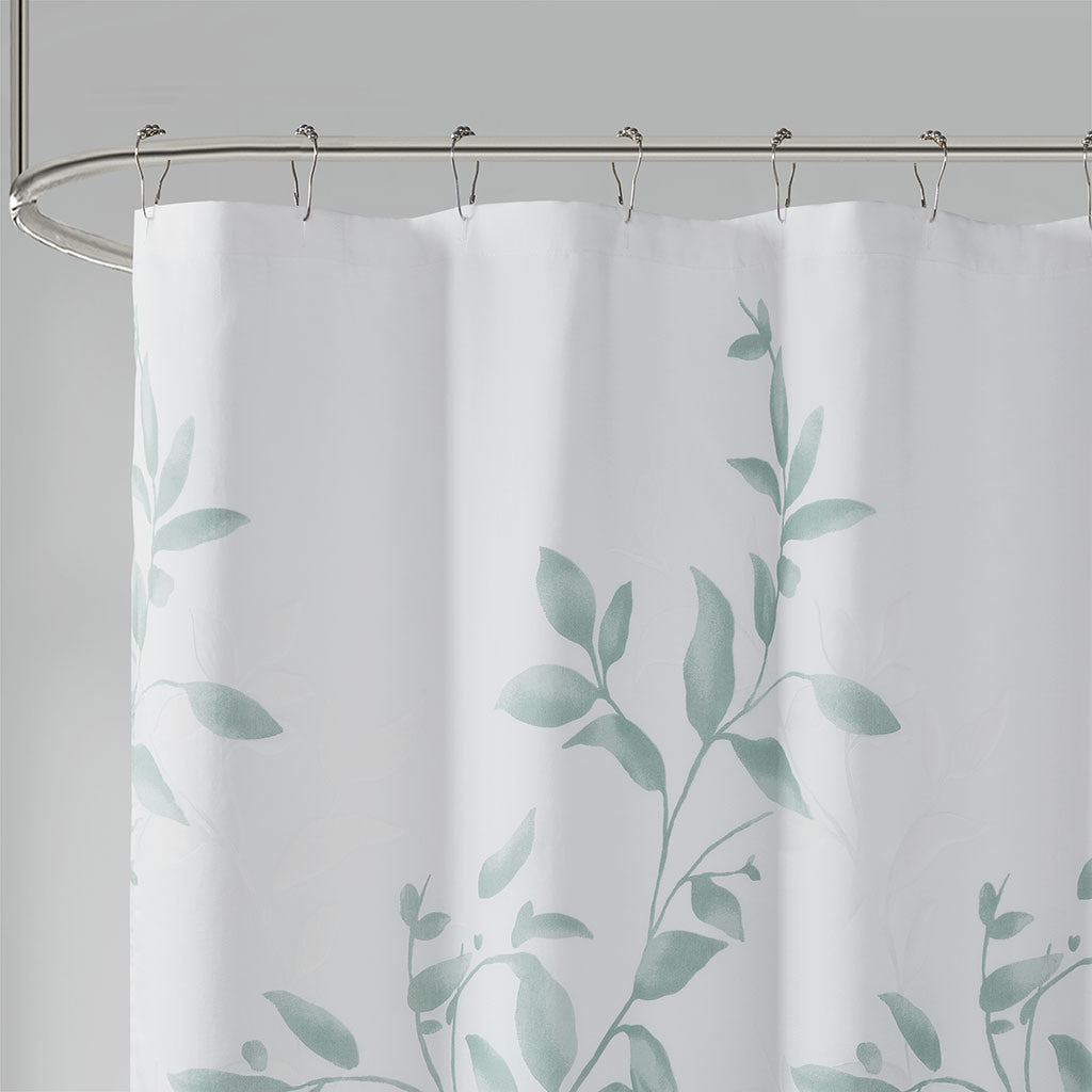 Burnout Printed Shower Curtain