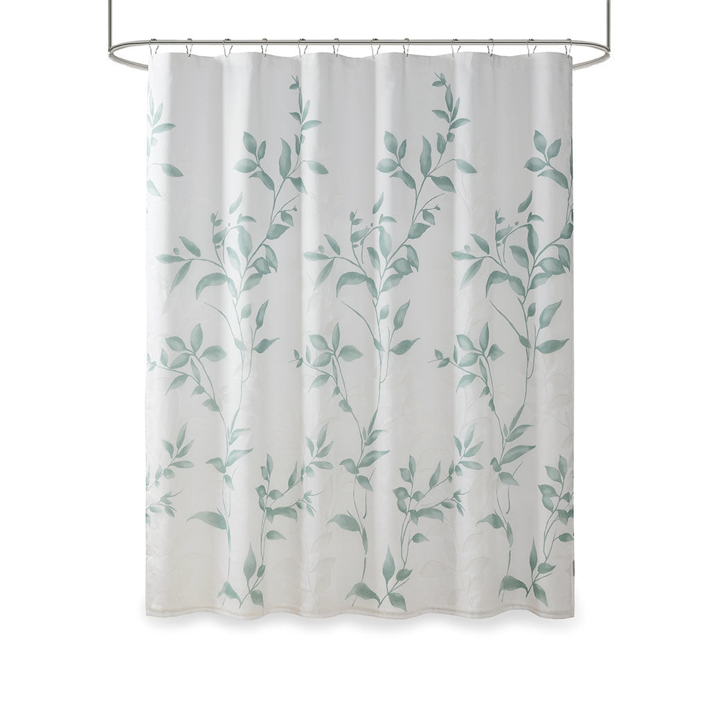 Burnout Printed Shower Curtain