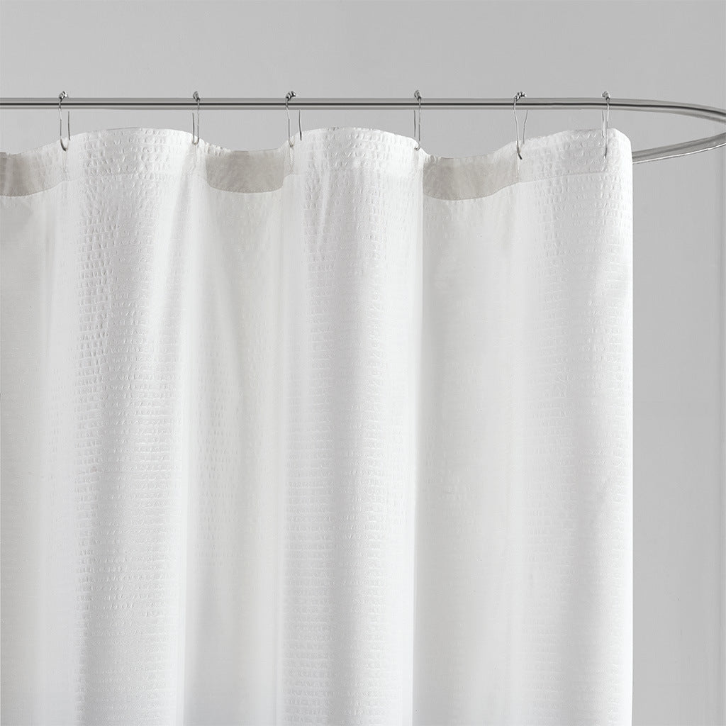 Ombre Printed Seersucker Shower Curtain