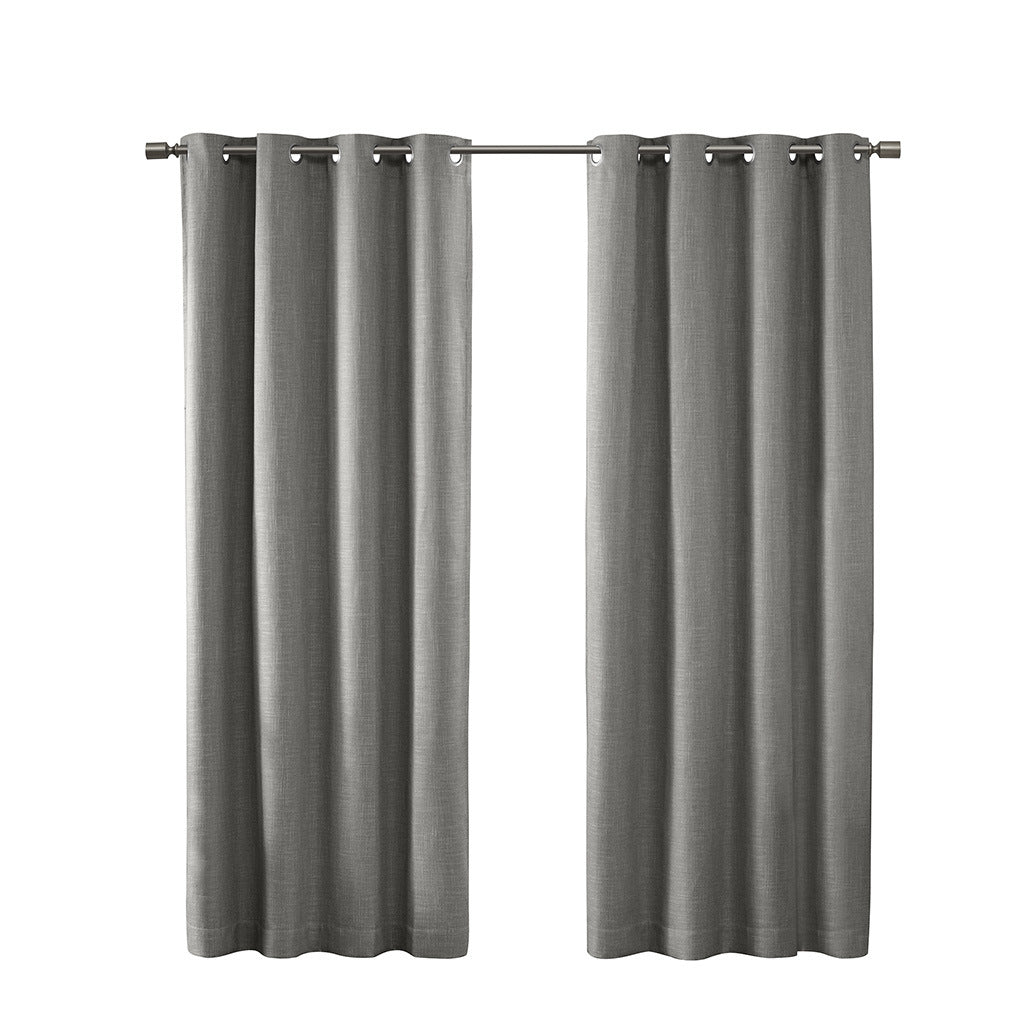 Printed Heathered Blackout Grommet Top Curtain Panel(Only 1 Pc Panel)