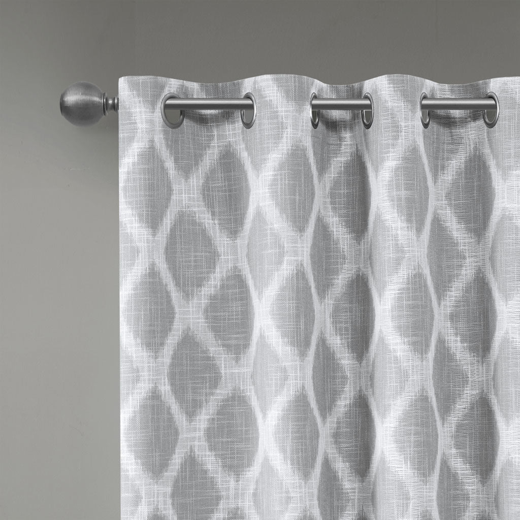 Printed Ikat Blackout Curtain Panel(Only 1 Pc Panel)