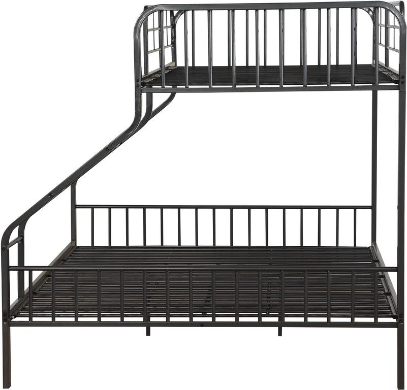 ACME Caius Bunk Bed (Twin XL/Queen) in Gunmetal 37605