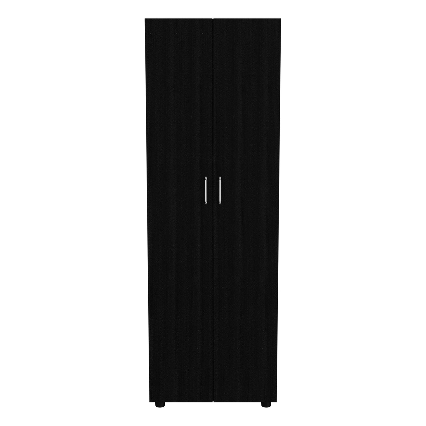 Georgia 2 Piece Bedroom Set, London Armoire + Capri Three Drawer Dresser, Black