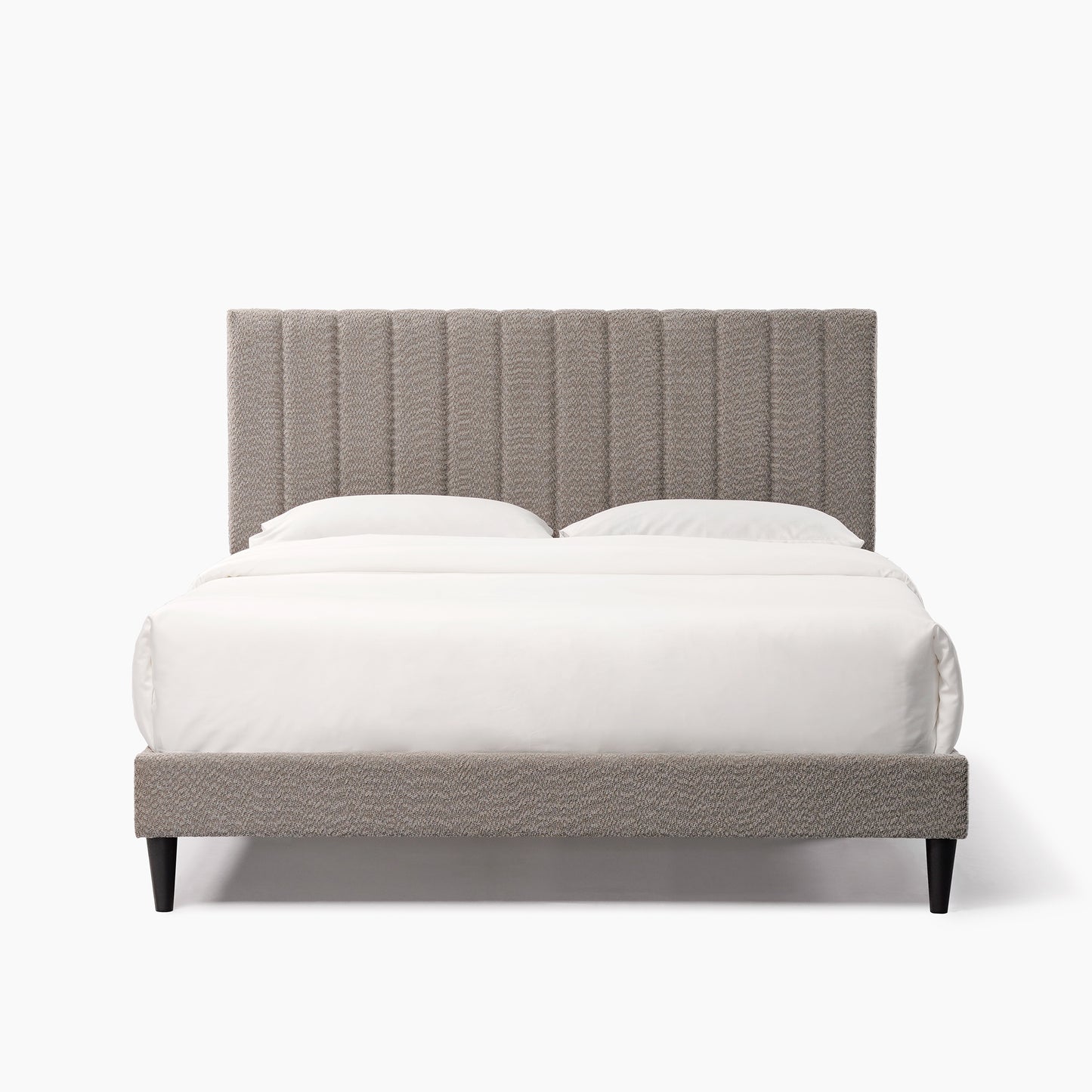 Dove Tufted Upholstered Platform Bed - Tungsten Gray - Queen